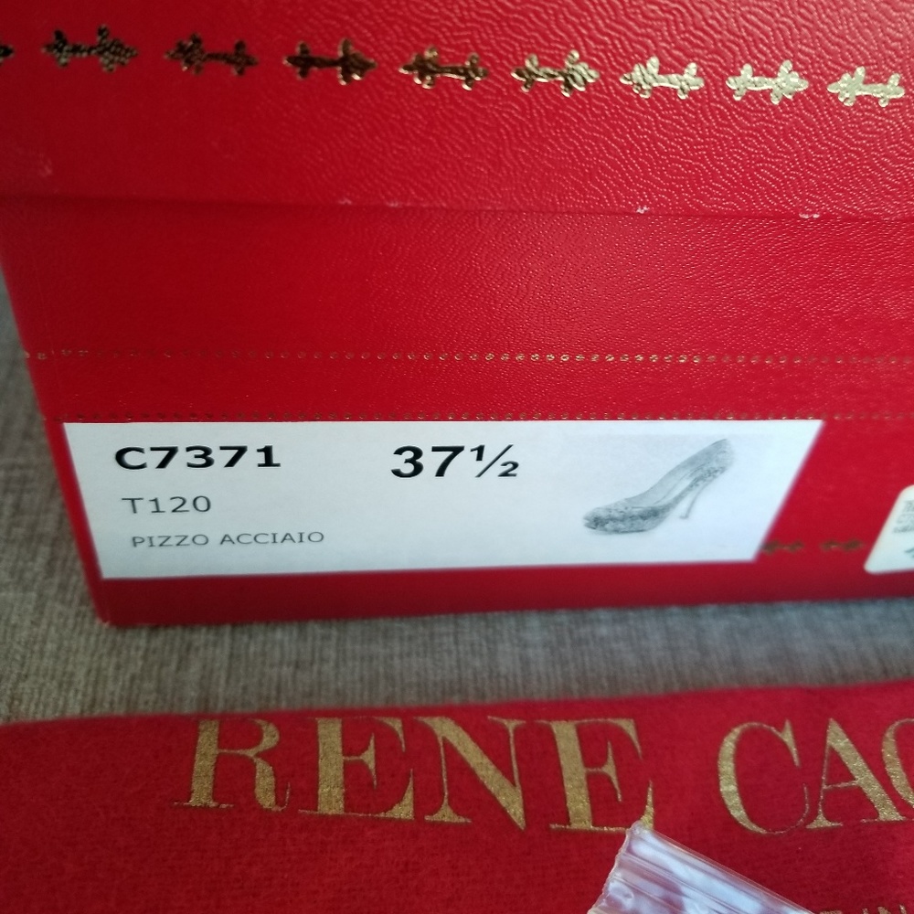 NIB Rene Caovilla Embellished Mesh Pumps - Picture 8 of 8